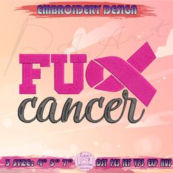 fuck cancer embroidery design, breast cancer awareness embroidery, halloween embroidery, machine embroidery designs