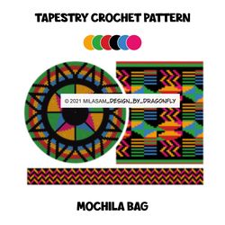Crochet Bag Pattern, Wayuu Mochila Bag, Tote Bag DIY, Beach Bag, Shoulder bag, boho handbag Updated pattern / Kenya 3