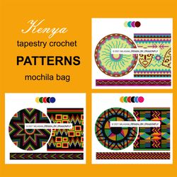 Wayuu mochila bag patterns / Set Kenya
