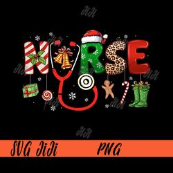Nurse Christmas Nursing Stethoscope PNG, Xmas Stethoscope PNG