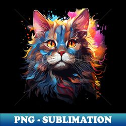 British Shorthair Rainbow - PNG Sublimation Digital Download - Perfect for Personalization