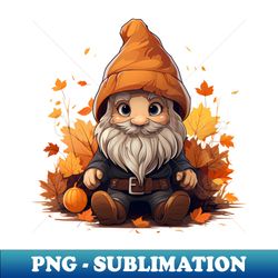 Cute Fall Gnome Graphic Tee Pumpkin Autumn Leaves - Modern Sublimation PNG File - Add a Festive Touch to Every Day