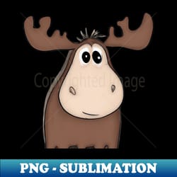 cute moose drawing - high-resolution png sublimation file - transform your sublimation creations