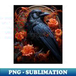 crows ravens - stylish sublimation digital download - add a festive touch to every day