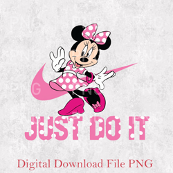 just do it minnie png, nike minnie png, nike logo matching, sport nike minnie png, disney nike png, sneacker nike logo