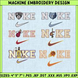 10+ custom basketball brand embroidery bundle, famous basketball team embroidery bundle, basketball embroidery bundle, nba embroidery