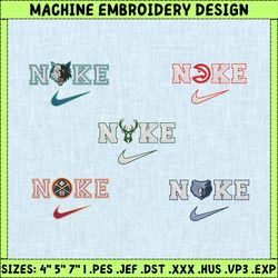 10+ best team basketball brand embroidery bundle, famous basketball team embroidery bundle, basketball embroidery bundle, nba embroidery