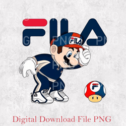 logo fila mario matching png, mario logo fila png, sport fila png, sneaker fila png, just do it mario, fila logo mario