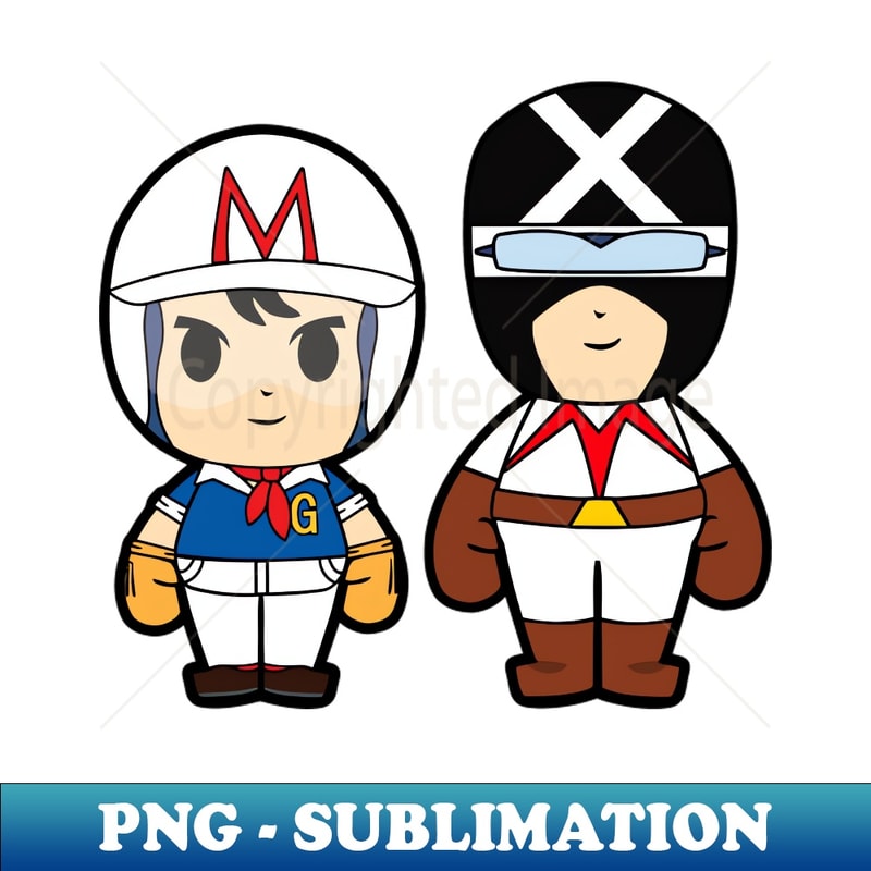 Chibi Racer Speed Racer and Racer X Chibi - Stylish Sublimation Digital | Inspire ...