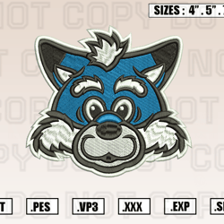 Indiana State Sycamores Mascot Embroidery Designs, NCAA Embroidery Design File Instant Download