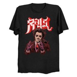 rats ghost rock band satan funny halloween alien meme black t-shirt for fans