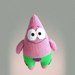 sponge and pat starfish pdf file instant download amigurumi diy