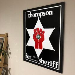 dr hunter s thompson for sheriff of aspen colorado, 1970 poster, noframed, gift.jpg
