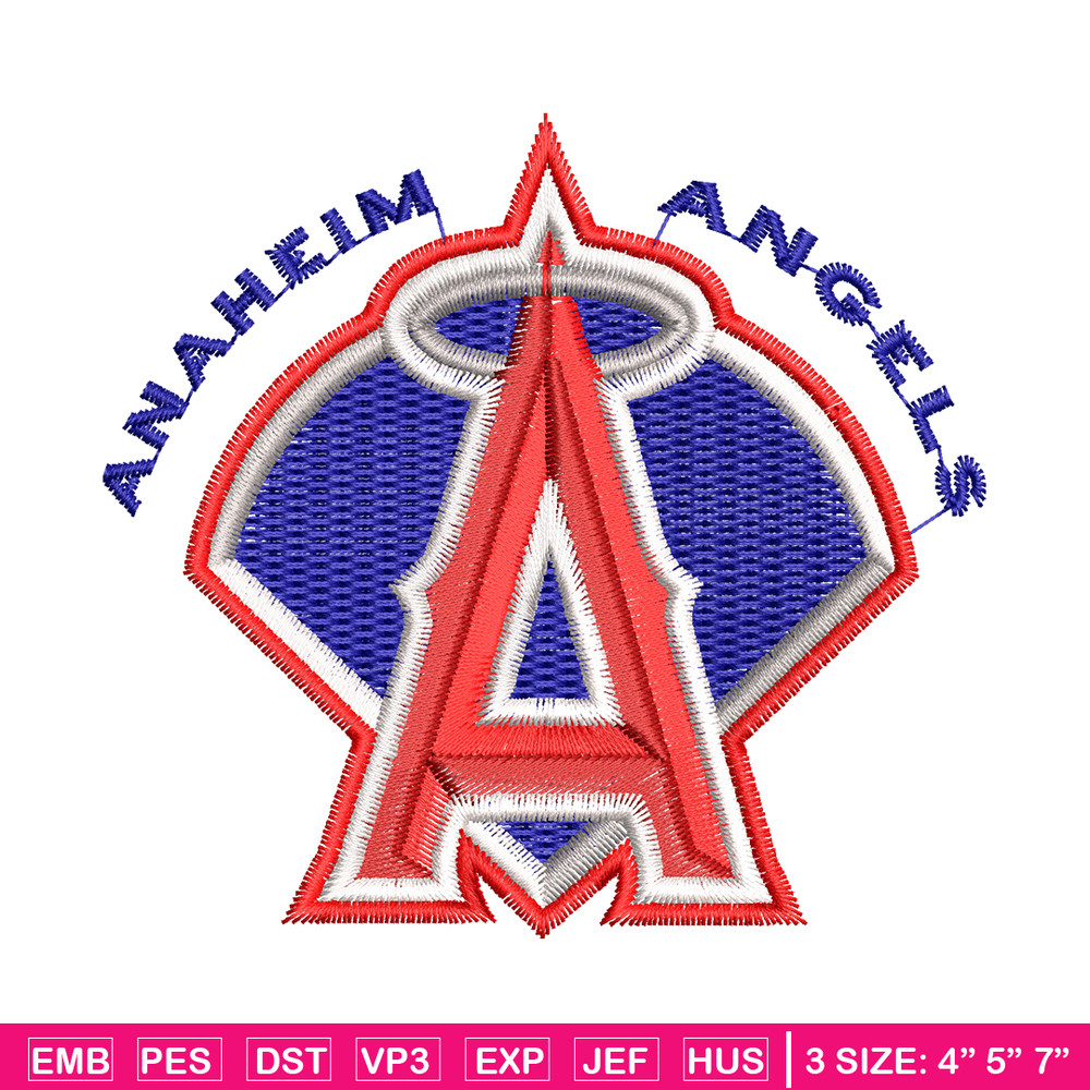 Anaheim Angels Logo embroidery design, logo sport embroidery, baseball embroidery, logo shirt, MLB embroidery..jpg