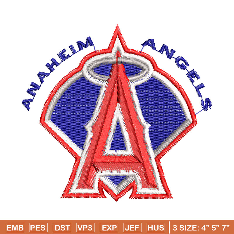 Anaheim Angels Logo embroidery design, logo sport embroidery, baseball embroidery, logo shirt, MLB embroidery..jpg