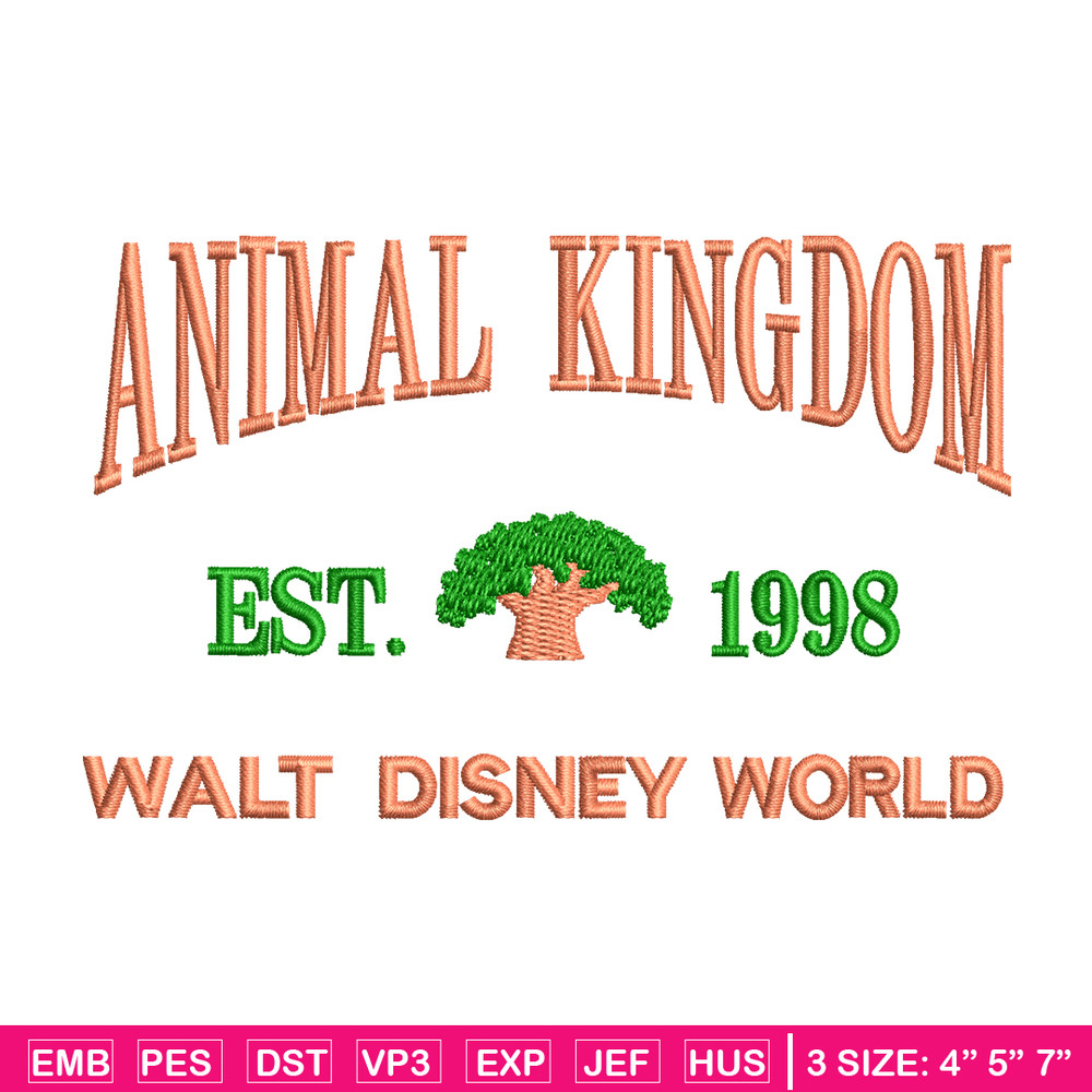 Animal Kingdom embroidery design, Animal Kingdom embroidery, logo design, embroidery file, logo shirt, Digital download..jpg
