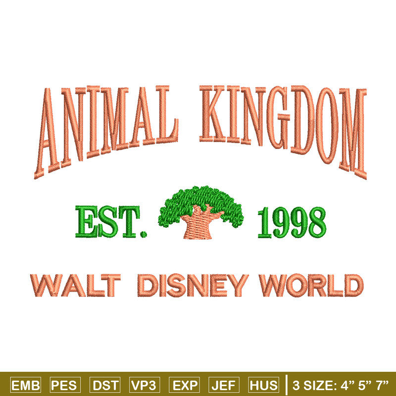 Animal Kingdom embroidery design, Animal Kingdom embroidery, logo design, embroidery file, logo shirt, Digital download..jpg