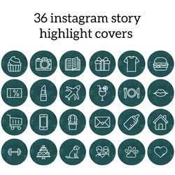 36 green and white instagram highlight icons. beauty instagram highlights images. stylish instagram highlights covers