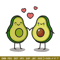 Avocado Love embroidery design, Avocado Love embroidery, logo design, embroidery file, logo shirt, Digital download..jpg