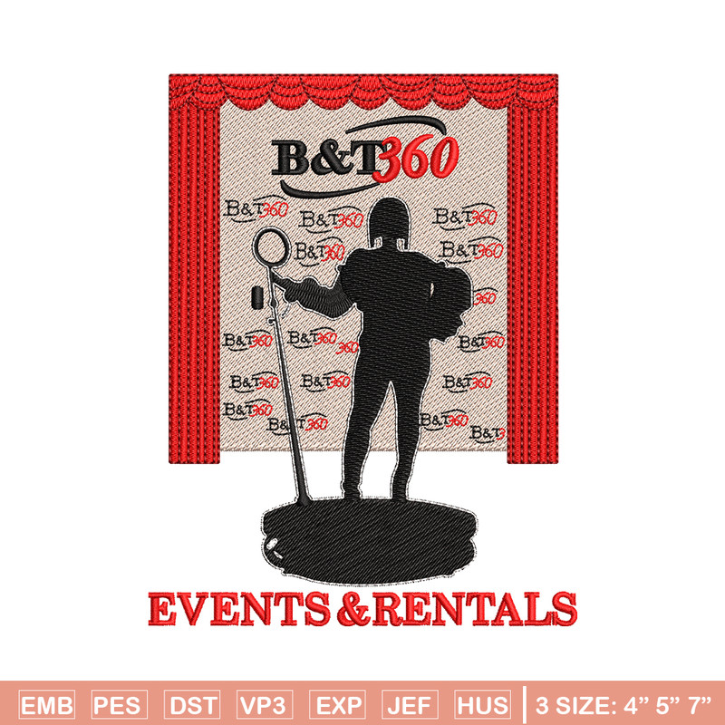 B&T 360 logo embroidery design, B&T 360 embroidery, logo design, embroidery file, logo shirt, Digital download..jpg