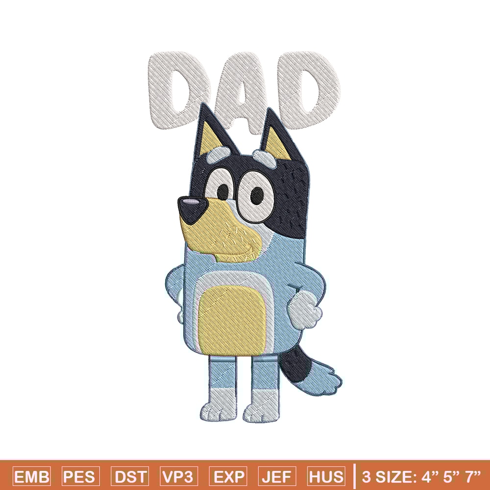 Bandit Heeler Embroidery, Bluey Cartoon Embroidery, cartoon Embroidery, Embroidery File, cartoon shirt, digital download.jpg