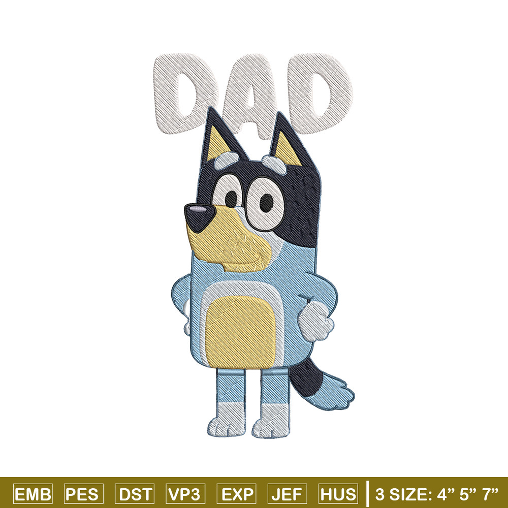 Bandit Heeler Embroidery, Bluey Cartoon Embroidery, cartoon Embroidery, Embroidery File, cartoon shirt, digital download.jpg