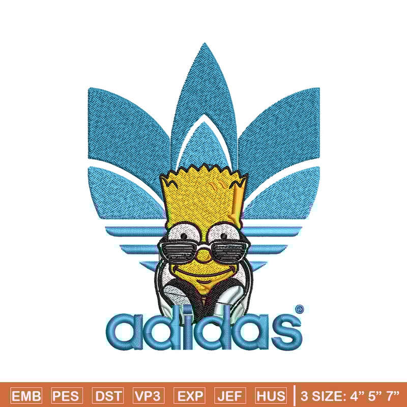 Bart simpson adidas Embroidery Design,Adidas Embroidery, Brand Embroidery, Embroidery File, Logo shirt, Digital download.jpg