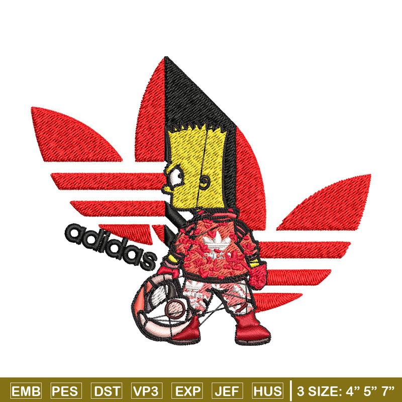 Bart racer adidas Embroidery Design, Adidas Embroidery, Brand Embroidery, Embroidery File, Logo shirt, Digital download.jpg