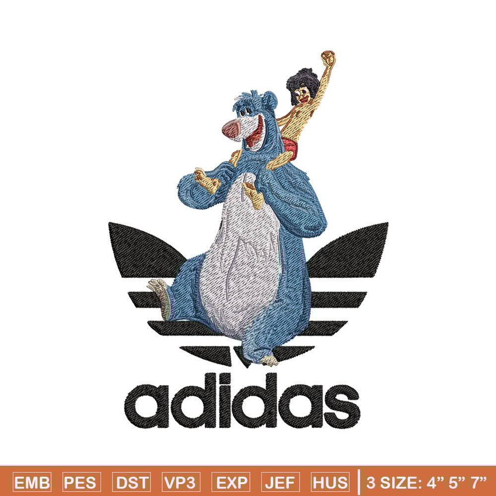 Bear adidas Embroidery Design, Adidas Embroidery, Brand Embroidery, Embroidery File,Logo shirt,Digital download.jpg