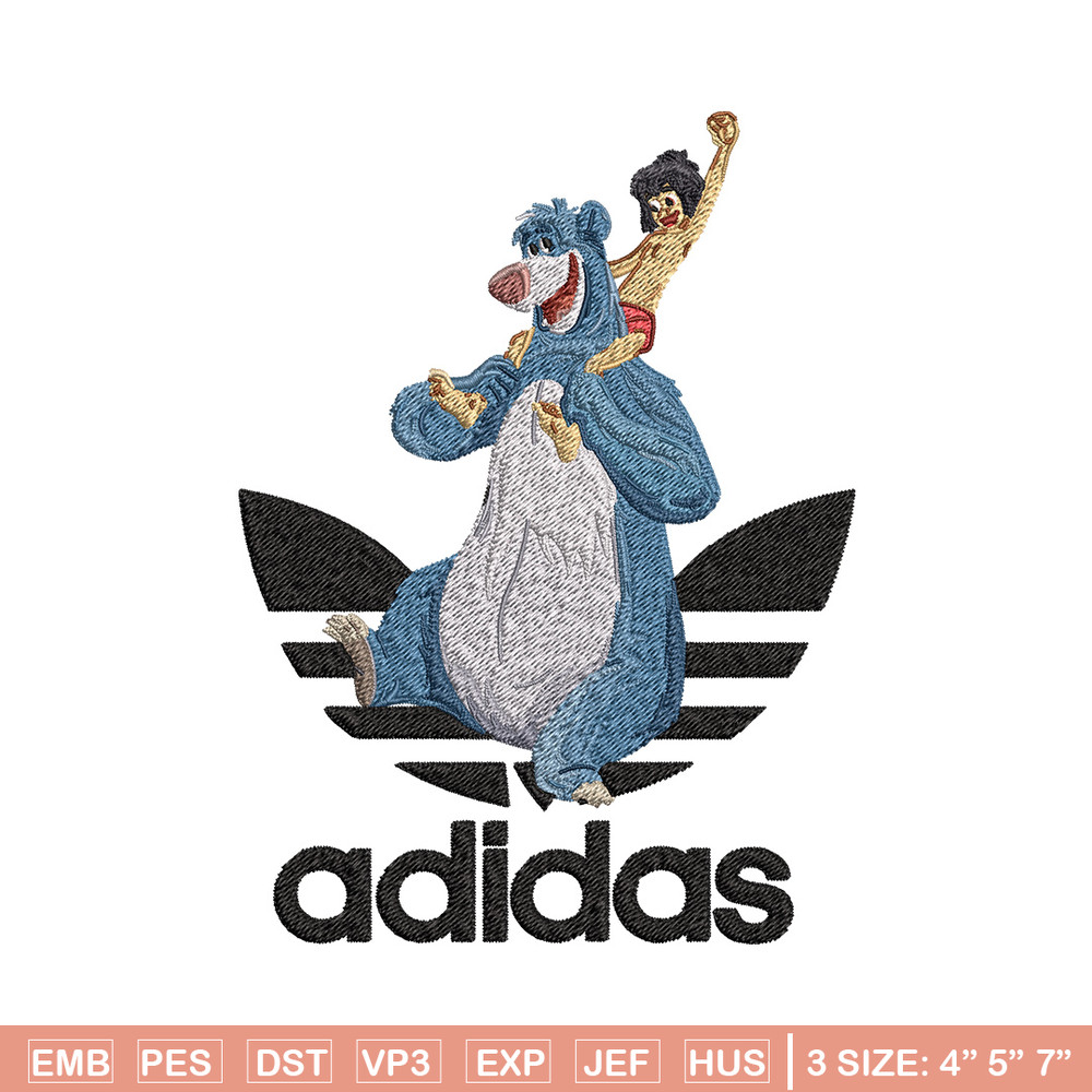 Bear adidas Embroidery Design, Adidas Embroidery, Brand Embroidery, Embroidery File,Logo shirt,Digital download.jpg