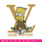 Bart simpson lv Embroidery Design, LV Embroidery, Embroidery File, Logo shirt, Sport Embroidery, Digital download.jpg