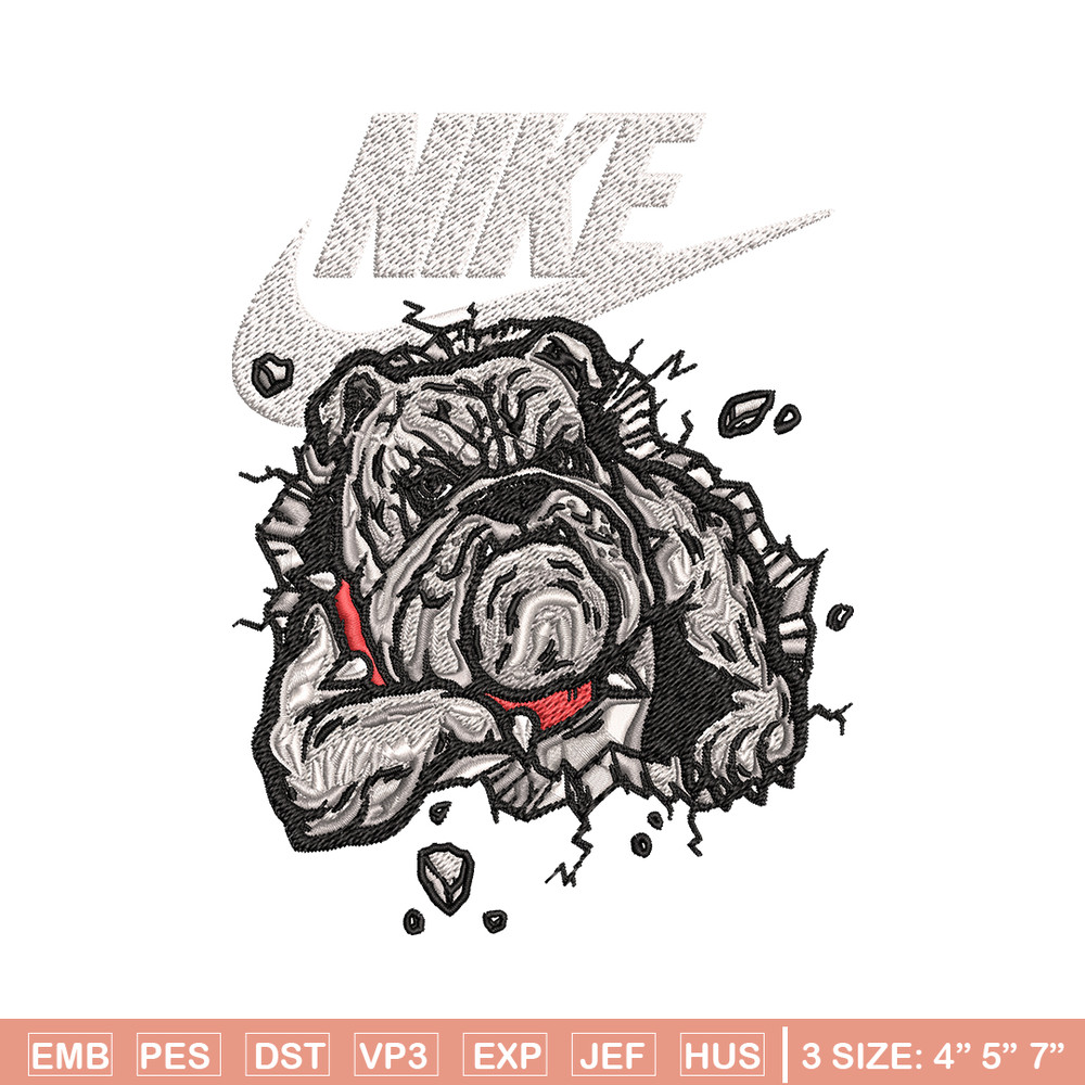 Bitbull dog Nike Embroidery design, Bitbull dog Embroidery, Nike design, Embroidery file, logo shirt, Instant download..jpg