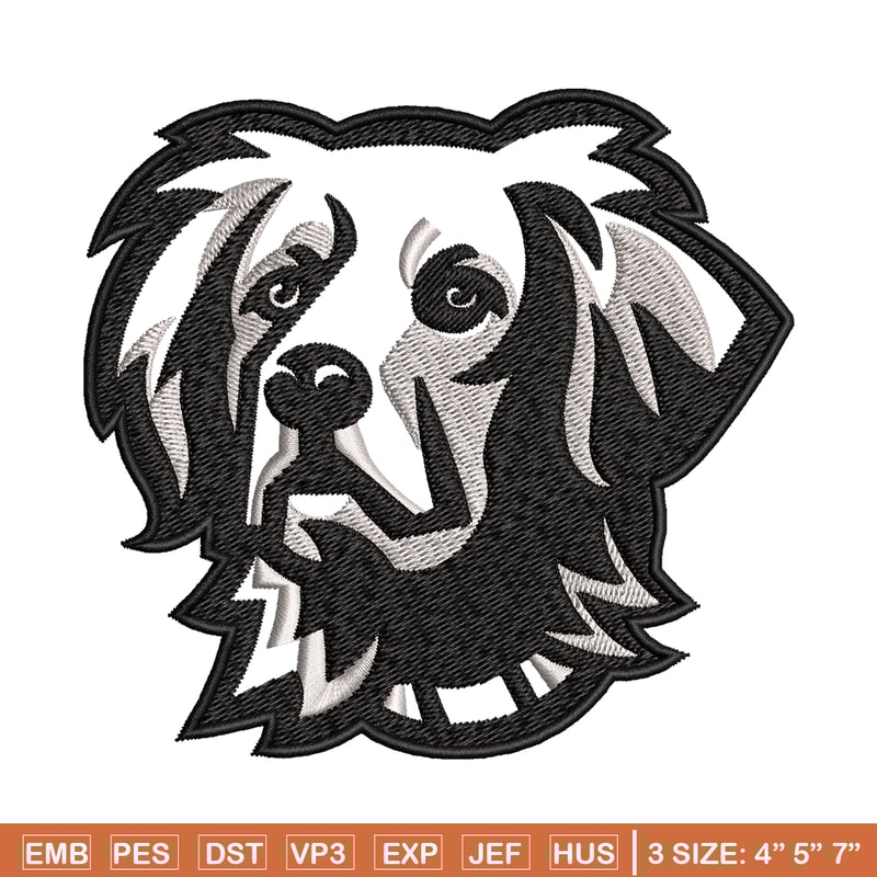 Black dog embroidery design, Black dog embroidery, animal design, embroidery file, logo shirt, Digital download..jpg