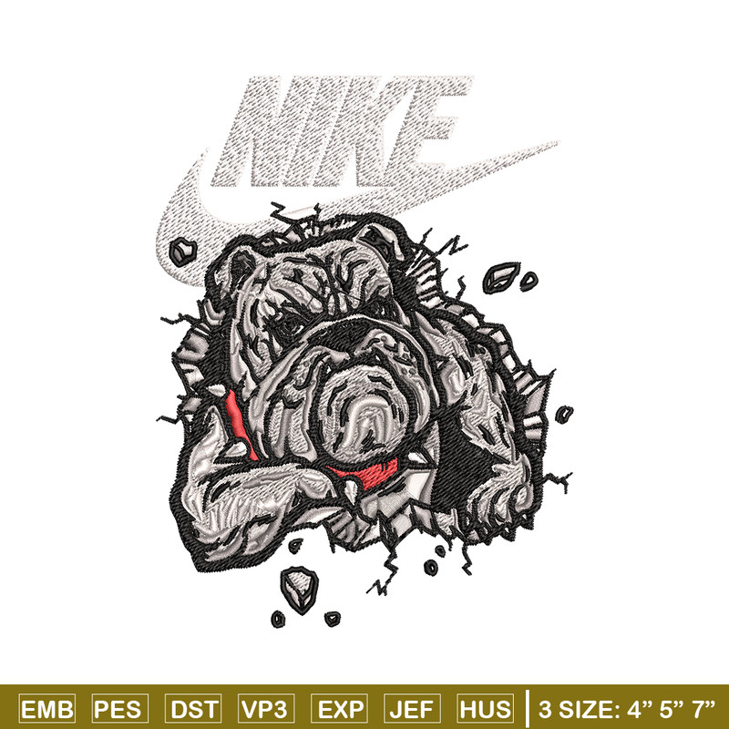 Bitbull dog Nike Embroidery design, Bitbull dog Embroidery, Nike design, Embroidery file, logo shirt, Instant download..jpg