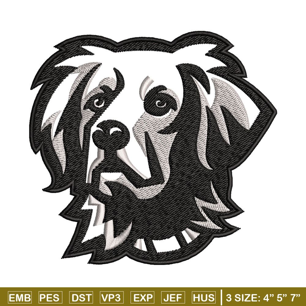 Black dog embroidery design, Black dog embroidery, animal design, embroidery file, logo shirt, Digital download..jpg