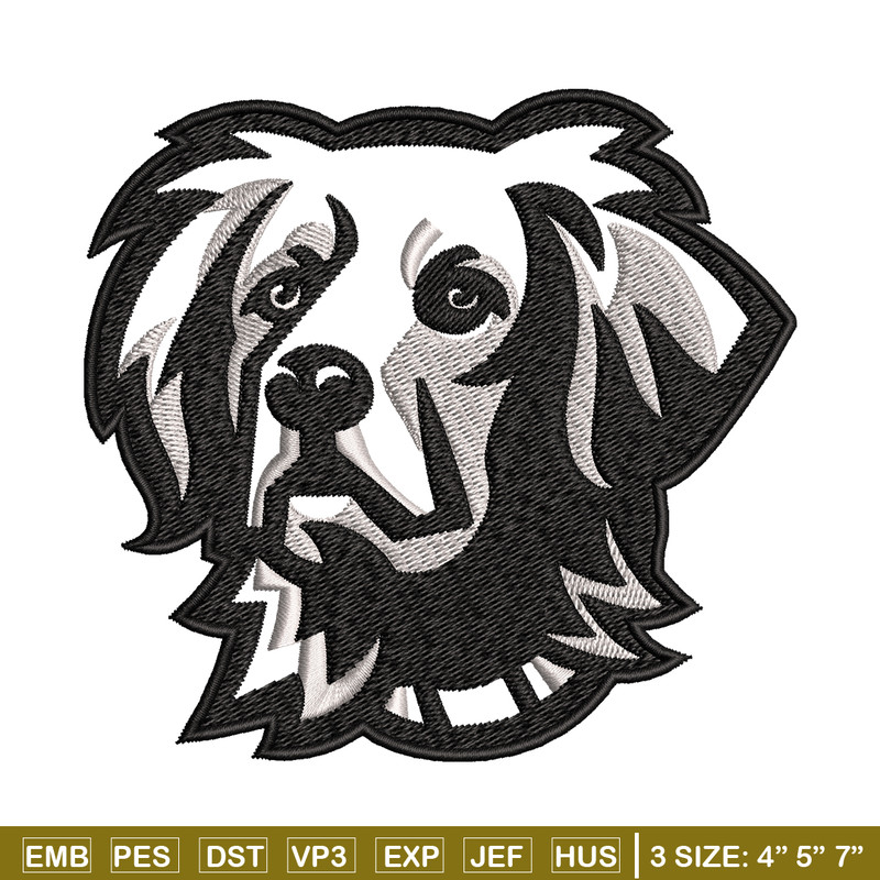 Black dog embroidery design, Black dog embroidery, animal design, embroidery file, logo shirt, Digital download..jpg