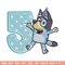 Bluey 5th Birthday Embroidery design, Bluey Cartoon Embroidery, Disney Embroidery, Embroidery File, digital download.jpg