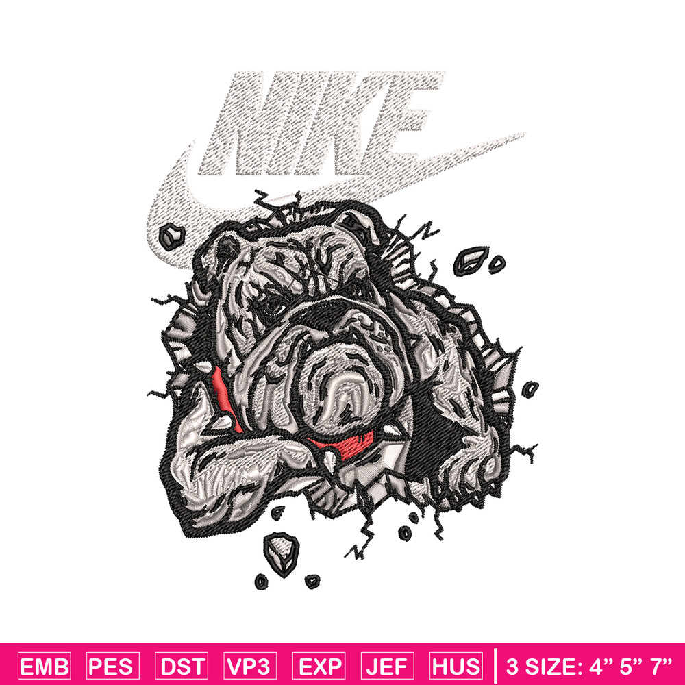 Bitbull dog Nike Embroidery design, Bitbull dog Embroidery, Nike design, Embroidery file, logo shirt, Instant download..jpg