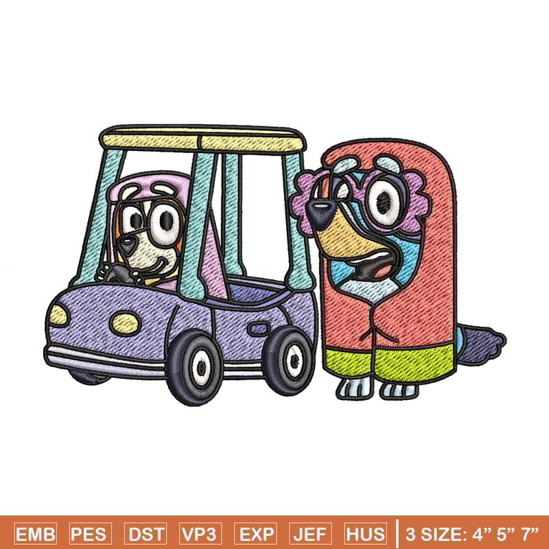 Bluey bingo Embroidery design, Bluey Embroidery, Embroidery File, cartoon design, cartoon shirt, Digital download..jpg