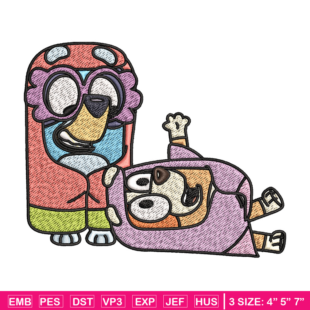 Bluey bingo Embroidery design, Bluey bingo Embroidery, Embroidery File, cartoon design, cartoon shirt, Digital download.jpg