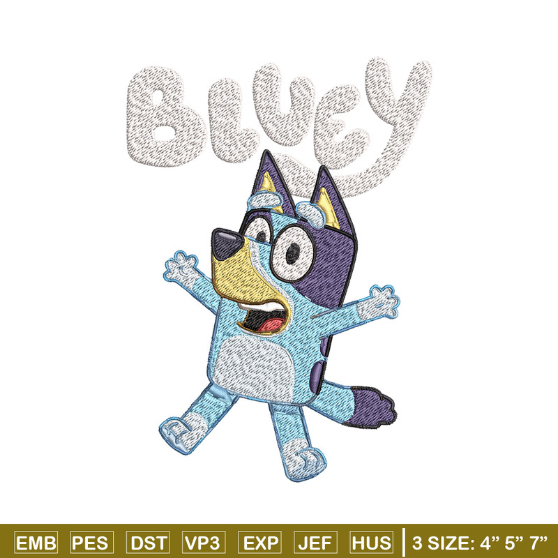 Bluey Embroidery, Bluey Cartoon Embroidery, cartoon Embroidery, cartoon shirt, Embroidery File, Instant download..jpg
