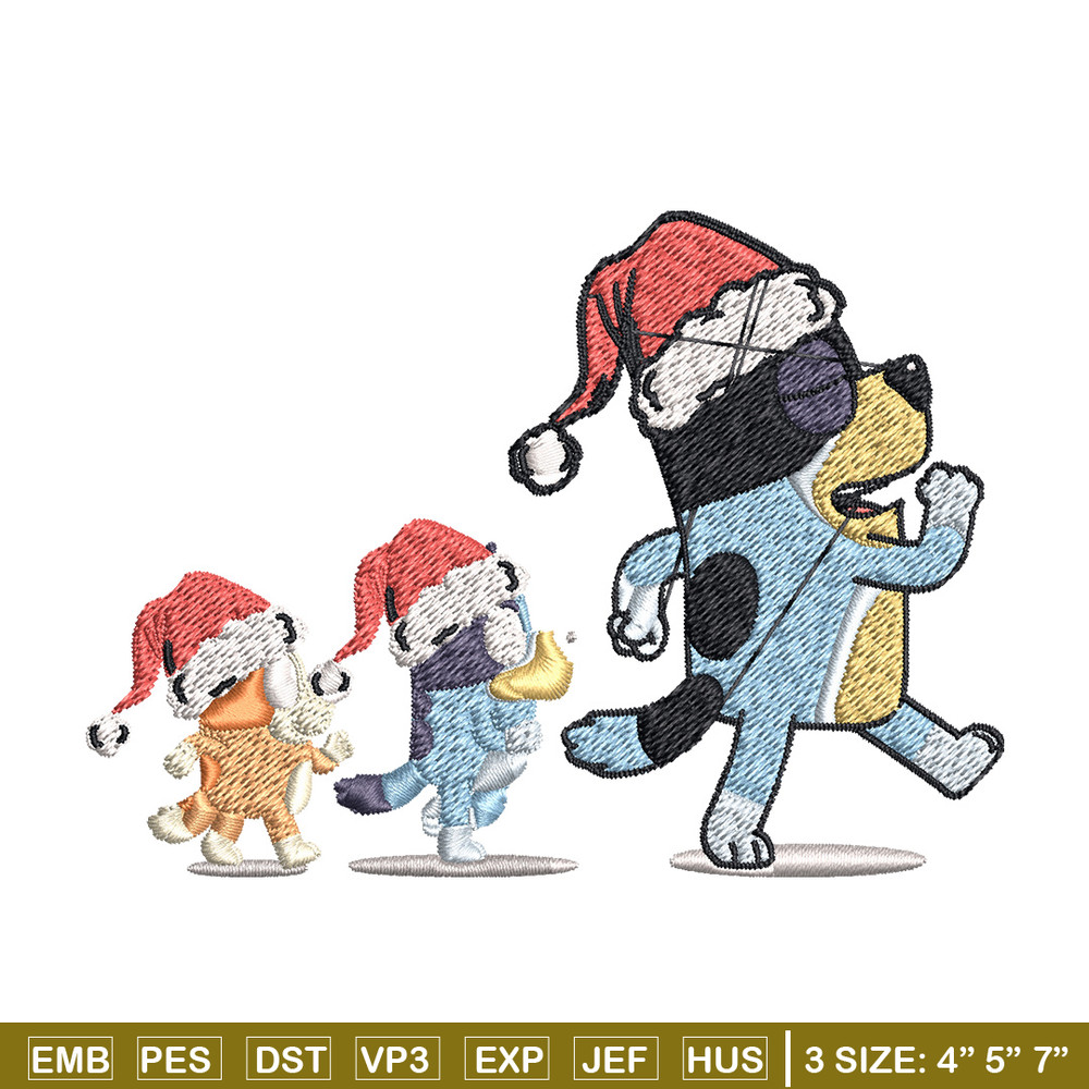 Bluey family Embroidery Design, Bluey Embroidery, Embroidery File, Brand Embroidery, Logo shirt, Digital download.jpg