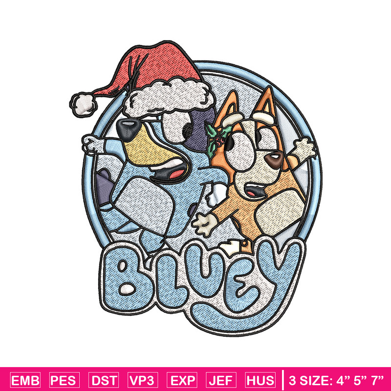 Bluey circle Embroidery Design, Bluey Embroidery, Embroidery File, Brand Embroidery, Logo shirt, Digital download.jpg