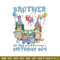 Bluey family Embroidery, Brother of the birthday girl Embroidery, Embroidery File, cartoon design, Digital download..jpg