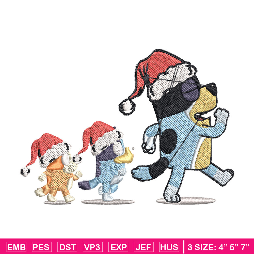 Bluey family Embroidery Design, Bluey Embroidery, Embroidery File, Brand Embroidery, Logo shirt, Digital download.jpg