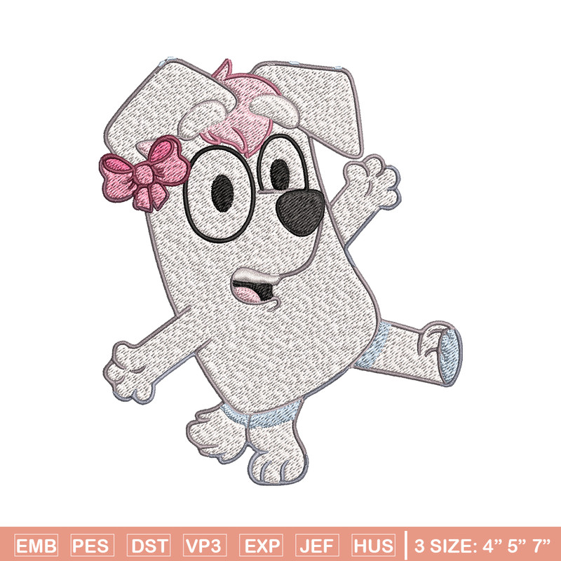 Bluey girl Embroidery design, Bluey girl Embroidery, cartoon design, Embroidery File, cartoon shirt, Instant download.jpg