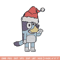 Bluey hat chrismas Embroidery Design, Bluey Embroidery, Embroidery File, Brand Embroidery, Logo shirt, Digital download.jpg