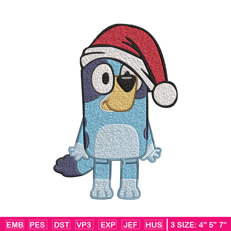 Bluey fun chrismas Embroidery Design, Bluey Embroidery, Embroidery File, Brand Embroidery, Logo shirt, Digital download.jpg