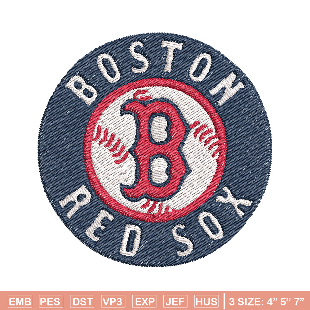 Boston Red Sox Logo embroidery design, logo sport embroidery, baseball embroidery, logo shirt, MLB embroidery. (15).jpg
