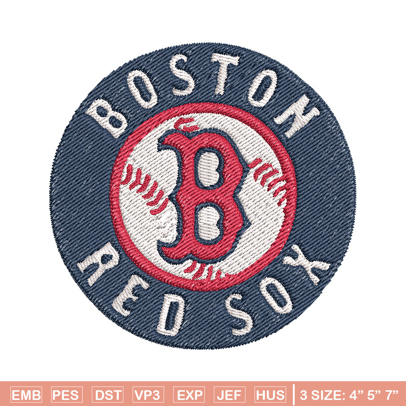 Boston Red Sox Logo embroidery design, logo sport embroidery, baseball embroidery, logo shirt, MLB embroidery. (15).jpg